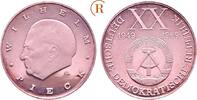DDR: Silbermedaille a. d. 20 jähr. Bestehen der DDR -