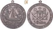 Danzig Stadt: Versilberte Bronzemedaille -