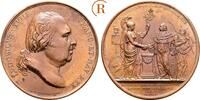 Frankreich: Bronzemedaille Ludwig XVIII, 1814-1824: -