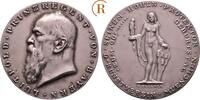 Bayern: Silbermedaille von Bleeker, a.s. 90. Geburtstag Prinzregent Luitpold, 1886-1912: -