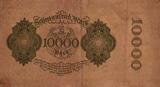 Deutschland 10000 Mark 1922 Ro 69e FZ:B BZ:19 Papier Braun RRR