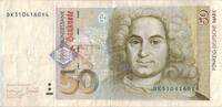 Deutschland Ro 309a DK/Y Fehler Kinegramm rechts fehlt 50 DM Deutsche Mark 1996 