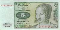 Deutschland Ro 262f Z/A Replacement Ersatznote 5 DM Deutsche Mark 1960 