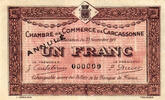 Frankreich  France / Frankreich Carcassonne 1 Franc 1919 Annulé  56.35 £  +  4.64 £ shipping