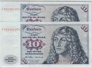 Deutschland 10 DM Deutsche Mark 1970 Ro 270a CB/A Pair - Pärchen nachfol... 30.34 £  +  4.64 £ shipping