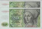 Deutschland 20 DM Deutsche Mark 1960 Ro 264c J/K Pair - Pärchen nachfolg... 78.03 £  +  4.64 £ shipping