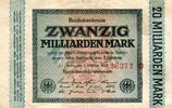 Deutschland 20 Milliarden Mark 1923 Ro 115a ohne FZ (zu EK)  303.43 £  +  9.84 £ shipping