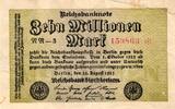 Deutschland 10 Millionen Mark 1923 Ro 105a NN altdeutsch RAR  476.82 £  +  13.87 £ shipping