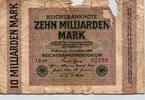 Deutschland 10 Milliarden Mark 1923 Ro 114b FZ:LE BZ:43 5stellig  190.73 £  +  8.11 £ shipping