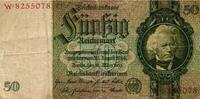 Deutschland 50 Mark 1933 Ro 175a Serie W / (X) Unterdruck Buchstabe fehl... 130.04 £  +  6.37 £ shipping