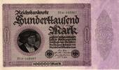 Deutschland 100000 Mark 1923 Ro 82d FZ:D BZ:31 / zweite Charge selten  39.01 £  +  4.64 £ shipping