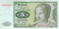 Deutschland 5 DM Deutsche Mark 1980 Ro 285b Y/A Replacement / Ersatznote... 10.40 £  +  4.64 £ shipping