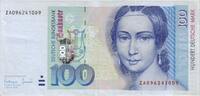 Deutschland 100 DM Deutsche Mark 1996 Ro 310c ZA/D Replacement / Ersatzn... 121.37 £  +  6.37 £ shipping