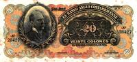 Costa Rica PS124s3 SPECIMEN 20 Colones 1907 - 1917 