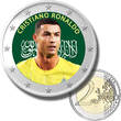 2 Euro Coloured Coin Set of 5 in Presentation Box - Football Stars 2