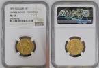 20F 1870 Belgium 20 Francs — Leopold II NGC MS65 | Coarse Beard – Position A NGC MS 65