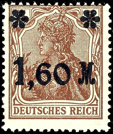 Deutsches Reich 5 Pfennig 1 60 M on Germania dark brown