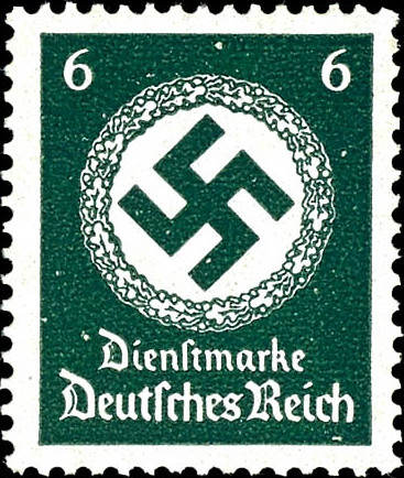 Deutsches Reich Dienstmarken 6 Pfg party offical stamp horizontal gum rippling in perfect condition mint never hinged expertized Schlegel D. BPP