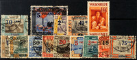 Saargebiet 20 Pf 3 C on . - 5 Fr. On 25 M. Landscapes II complete neat cancelled, Michel 90.- -