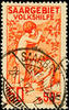 Saargebiet 50 Cent peoples help 1926, plate flaw I, neat cancelled, slight defects, abridged certificate Geigle BPP, Michel 200.- -