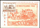 Saargebiet 15 Fr. IBASA on MK with first day special cancel SAARBRÜCKEN 23. 4. 50, Michel for First Day Cover = 300,- -