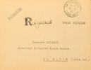 Frankreich - St. Nazaire 1945, barfranked letter inside the fortress St. Nazaire from LA TURBALLE 19-2 45 to La Baule with reverse arrival cancel from -