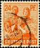 Alliierte Besetzung 24 Pfg bright brown orange, used, sound, signed Ar fair Control Council, photo expertize Schlegel D. BPP -