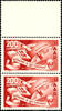 Saargebiet Council of Europe, 2 vertical pairs with above attaching gutter, unsigned mint never hinged outstanding quality, Michel 440.- ++ -
