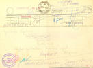 Serbien 1942, telegram from PETROVGRAD 18.11.42 to Belgrad with all postmarks and note, folded and small tears -