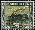 Saargebiet 75 C, landscape pictures IV, plate flaw floodlight in quay bulkhead, used, Michel 140.- -
