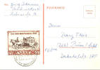 Saargebiet 15 Fr. Ibasa as properly franked single franking on card with special cancel SAARBRÜCKEN to Prüm in the Eifel, photo expertize -