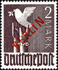 Berlin 2 Pfg. - 2 M. Red overprint, mint never hinged complete, 1 M. From of the right upper corner of the sheet, partly expertized Dub -