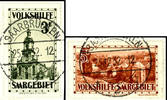 Saargebiet 40 C. To 5 Fr. Peoples help complete on pieces, clean centric cancellation SAARBRUeCKEN 25.12.32, impeccable, superb in every -