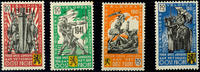 Flämische Legion 4 Werte Plus 50 Fr. Legionaries, 4 values mint never hinged complete, Michel 110.- -
