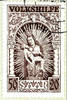 Saargebiet 8 Fr. To 50 Fr. Peoples help 1949, complete set with 5 values, neat cancelled Saarbruecken 10 c 20.12.49 on pieces, photo expe -