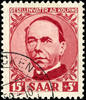 Saargebiet 15 Fr. Kolping, neat cancelled SAARBRUECKEN, signed on the base Hoffmann BPP and Ney VP, Michel 100.- -