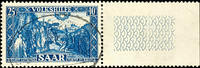 Saargebiet 25 Fr. Peoples help, right suspending ornamental field in stamp size, neat cancelled, photo expertize Ney VP: perfect, Michel -