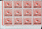Danzig 5 Mill. On 50 000 Mk airmail issue, mint never hinged 12er superb part sheet with variety 5 Mill. On 10 000 Mk (field 73), as un -