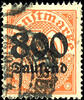 Deutsches Reich Dienstmarken 800 Tsd on 30 Pfg, watermark lozenges, used, very fine, photo expertize Winkler BPP, Michel 400.- -