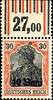 Rumänien 15 B. On 15 Pfg Germania - 40 B. On 30 Pfg Germania without overprint M. V. I. R. , complete mint never hinged, uniform from u -
