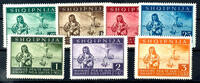 Albanien 5 Q-3 Fr. Bomb victims, complete mint never hinged, Michel 100.- -