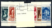 Flämische Legion Plusplus 5 Fr. - ++ 100 Fr. Pictures of emperors, complete set of six values, in perfect condition mint never hinged, Michel 260 -