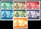 Albanien 5 Q. - 3 Fr. Bomb victims, complete set with seven values, impeccable mint never hinged, Michel 100.- -