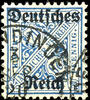 Deutsches Reich Dienstmarken 20 Pfg watermark rings, used, sound, photo expertize Kowallik BPP, Michel 400.- -