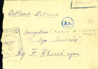Feldpostbriefe im II. Weltkrieg 1944 / 1945, fieldpost letter to Latvia from a labour service department, on route passing cancellation Aa (Koenigsberg), phot -