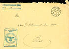 Dienstpost im II. Weltkrieg 1936, rare senders fortress Headquarters Pillau, addressed to the 2. Admiral the Baltic Sea, reverse white wafer with the bot -