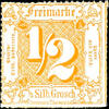 Thurn & Taxis 1/2 Silbergroschen 1 / 2 silver yellowish orange, colourless rouletted, having bright colours extremely fine copy, perfectly mint never hinged, un -