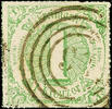 Thurn & Taxis Nummernstempel 97 (7 without base line) - BINGEN, on having bright colours extremely fine copy 1 Kr. V. Issue with on all sides complete roul -
