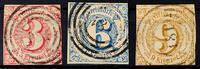 Thurn & Taxis Nummernstempel Kreuzer 181 - HAIGER, each in fact S.O.T.N on complete III. issue in the Taxis cut -