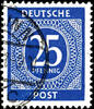 Alliierte Besetzung 25 Pfg numerals brigth lilac ultramarine, neat cancelled, photo expertize Hohmann UPf B (2017) : the condition is perfect. , M -